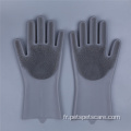 Gants de nettoyage de massage de toilettage pour animaux de compagnie super doux